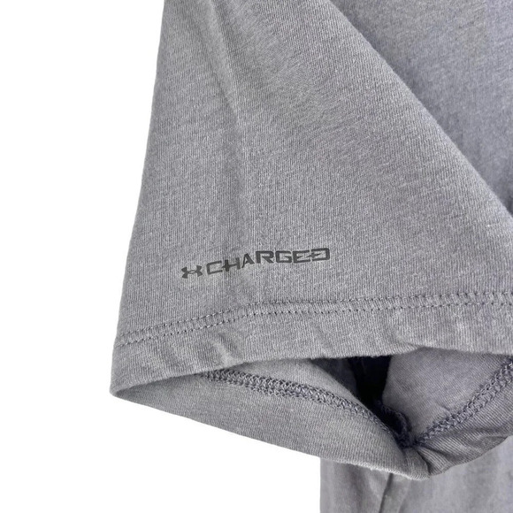 UNDER ARMOUR Shirt Womens Large Gray USA Loose HeatGear Short Sleeve T-Shirt - Picture 3 of 6